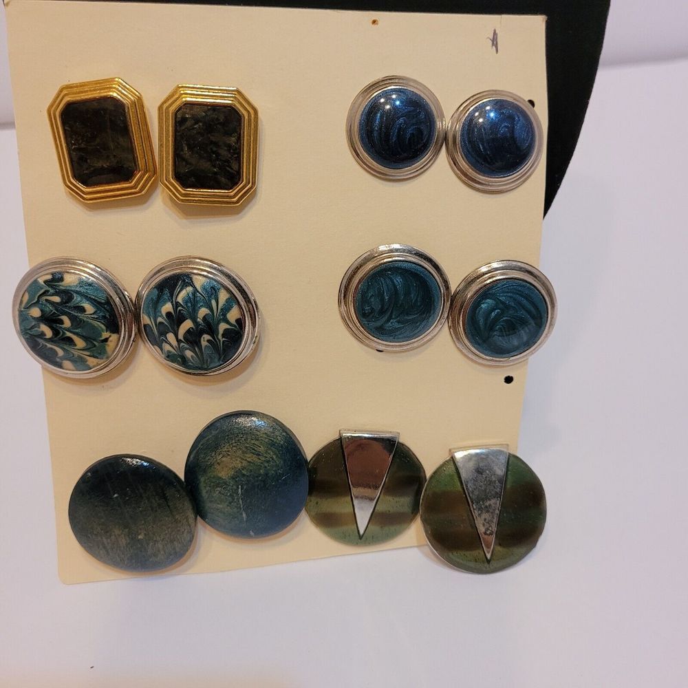Vintage Earring Lot, Mixed Colors and Styles, All Pierced